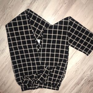 SHEIN Black and White Pants